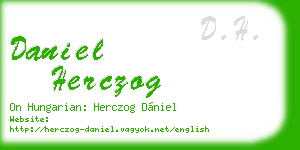 daniel herczog business card